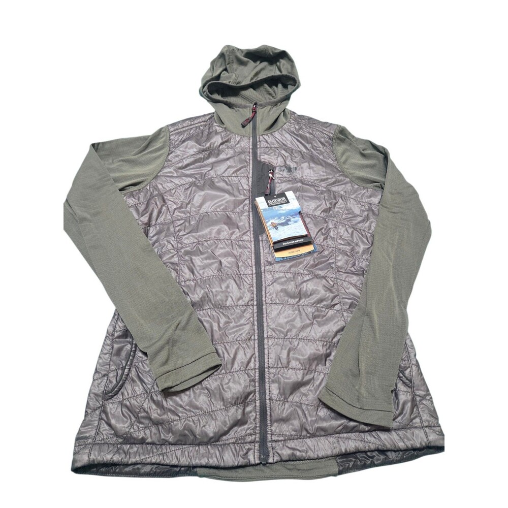 Outdoor Research OR Deviator Hoody Light Puffer Jacket Women's M Pewter H20.10